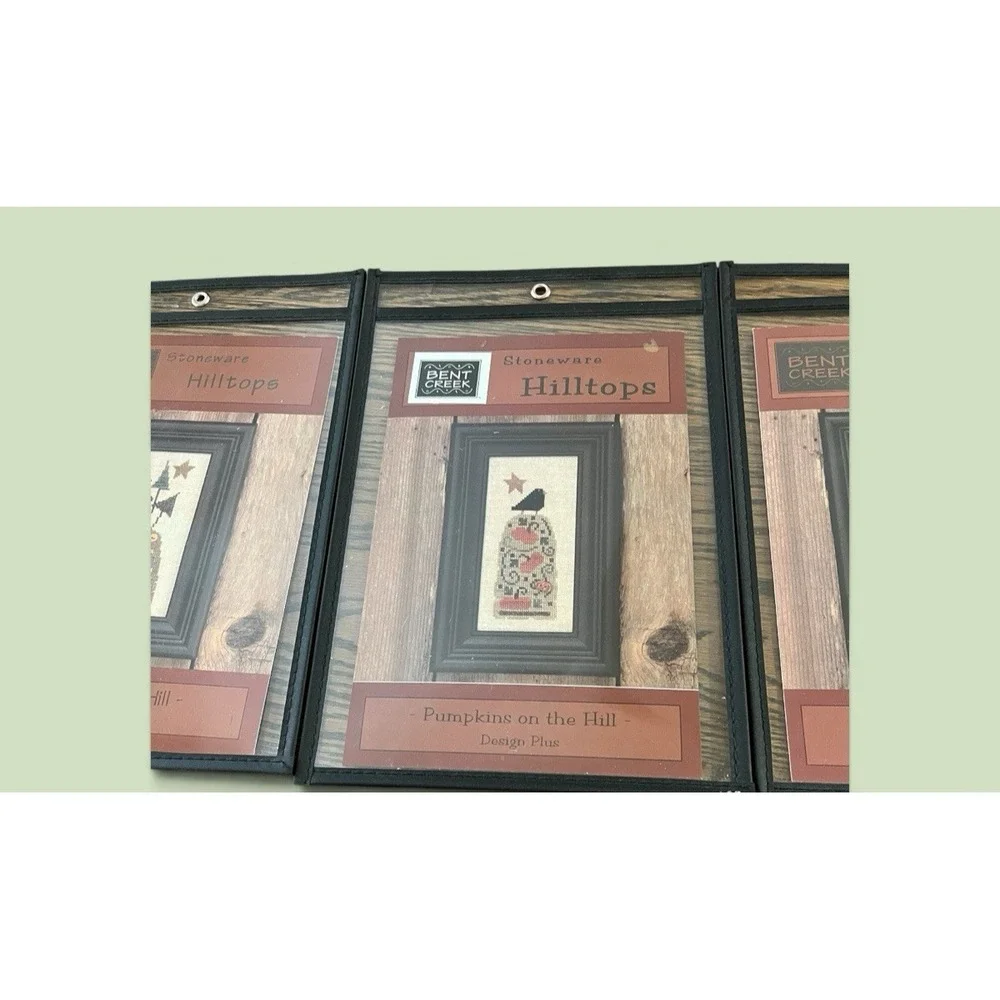 Bent Creek Hilltops Lot Of 3 Trees Pumpkins Snowman On The Hill Kits Canvas Plus